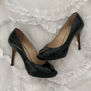 Jimmy Choo Peep Toe Black Pump